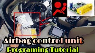 Airbag control unit programming tutorial easy solution.