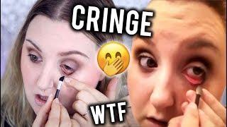 I TRIED FOLLOWING MY VERY FIRST MAKEUP TUTORIAL.. LOL CRINGEEE