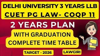 How to prepare for DU 3 years LLB Entrance Exam 2026|Complete Preparation Strategy|CUET PG Law