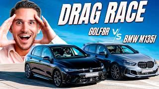 Golf 8 R vs. BMW M135i | DRAG RACE