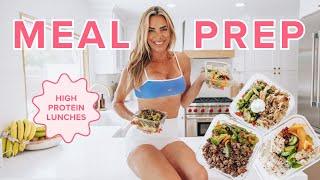 high protein MEAL PREP - lunches for weight loss | easy meals for the week