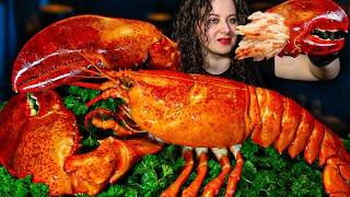 GIANT 8 LBS LOBSTER Feast MUKBANG  SEAFOOD | MUKBANG | WHOLE LOBSTER | SEAFOOD | Mukbang Feast ASMR