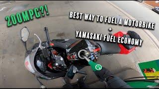 *BEST* Way to Fuel a Motorbike + Fuel Economy on the Yamasaki YM50-RE