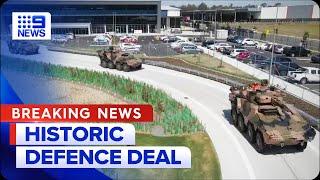 Australia signs largest ever defence deal | 9 News Australia