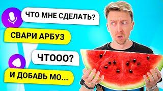 Алиса УПРАВЛЯЕТ НАШИМ ДНЁМ ! ЗАЧЕМ нам ЛОПАТА ? Всё пошло НЕ ПО ПЛАНУ ! Картонка