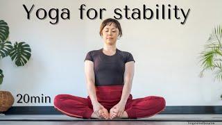 Yoga for stability - feet, ankles & hips | 20min practice