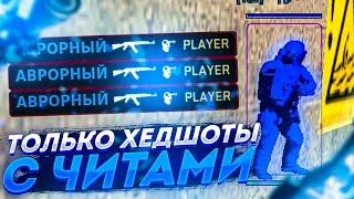 ТОЛЬКО ХЕДШОТЫ с ЧИТАМИ CSGO на ПРАЙМЕ - ЧИТ для КС ГО AURORA - Калибровка с Софтом в Напарниках #4