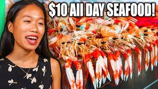 $10 SEAFOOD Challenge!! World's CHEAPEST Seafood in Phu Quoc, Vietnam!!