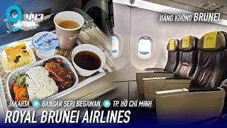 Experience Royal Brunei Airlines flights from Jakarta to Bandar Seri Begawan and Ho Chi Minh City