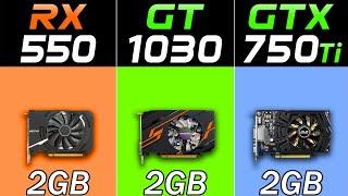 RX 550 Vs. GT 1030 Vs. GTX 750 Ti | New Games Benchmarks in 2021