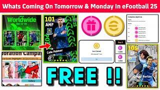 What Is Coming On Tomorrow & Monday In eFootball 2025 Mobile !! Upcoming Potw & Free Coins 