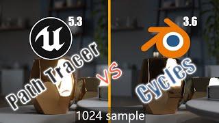 Blender vs Unreal Engine | Path Tracing vs Cycles