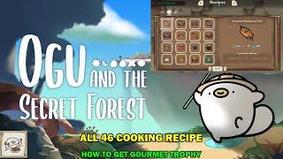 Ogu and the secret forest walkthrough - All 100% cooking recipes collections - Gourmet trophy