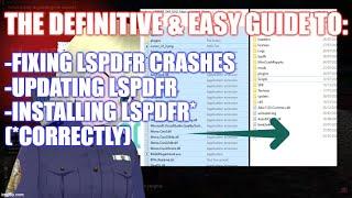 LSPDFR crashing? Watch this! | How to fix, install & update #lspdfr  - The Definitive Guide (2022)