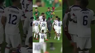 Angry Moments In Football  - USA vs Mexico