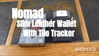 Nomad Slim Leather Wallet With Tile Tracking