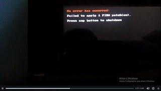 An error has ocorred:Falled to apply 1 FIRM patches RESOLVIDO 2022