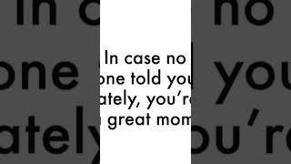 You’re an awesome mom️🫶
