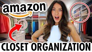 20 *Stylish* Closet Organization Ideas from AMAZON!