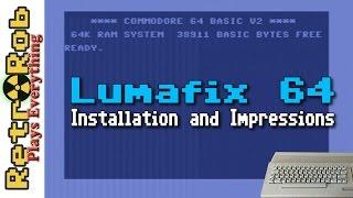 Commodore 64 : Installing Lumafix 64 with Before and After