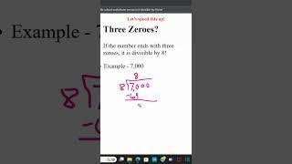 Three Zeroes Divisible by 8? #math #mathematics #numbers