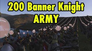 200 Vlandian Banner Knight Army - Best Army in Bannerlord Series