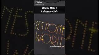 How to Make a Rhinestone Shirt with a Silhouette Cameo Machine and Magic Flock