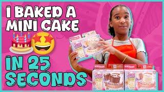 I BAKED A MINI CAKE IN 25 SECONDS  (Tasty Tinies Bake Shop)