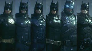 Batman Suit Up With All Movie Suits - Batman Arkham Knight Mod