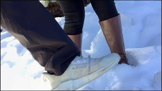 ASMR: Crushing Snow with Boots and Adidas Gortex Waterproof Shoe