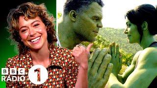 "Listen up lady!"   Tatiana Maslany on Mark Ruffalo's Hulksplaining and She-Hulk meeting Deadpool