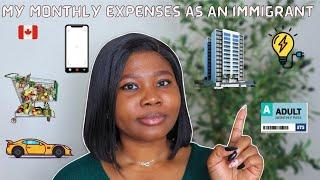 HOW MUCH I SPEND MONTHLY AS AN IMMIGRANT IN CANADA| COST OF LIVING IN EDMONTON | Ms_yemisi