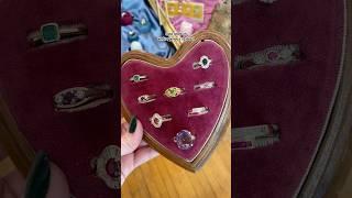 Helping the cutest couple to find some vintage engagement rings! #mjvjewelry #vintagejewelry