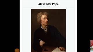 ALEXANDER POPE INTRO, LIFE, AND WORKS BY TAMILARASAN