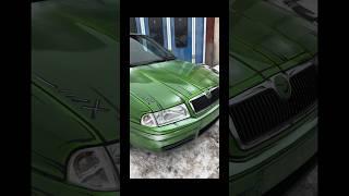 Skoda octavia cartoon style under the lack! #shorts #carttoncar #graffiticar