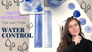 Helpful Watercolor Tips and Tricks  Lesson 7  Water Control in Watercolor Painting