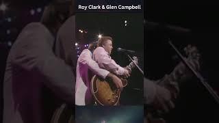 " Unbelievable Guitar Duet: Roy Clark & Glen Campbell’s Epic Jam!  #shorts"