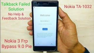 Nokia 3 TA-1032 Frp Bypass 9.0 Pie || Frp Unlock New Method