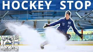 Hockey Stop in 3 Minutes - Learn to Stop on Ice | Tutorial