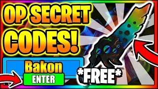 ALL *NEW* SECRET OP WORKING CODES! Roblox Bakon