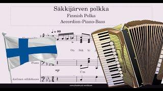 Säkkijärven polkka - Accordion Piano Bass Misc Traditional (Tutorial Accordion Piano, Sheets Score)