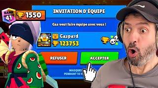 IL M'A INVITÉ (le MEILLEUR joueur D'EUROPE) pour monter son KENJI RANG 41  de Brawl Stars