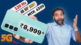 This 5G Phone is Crazy @ ₹ 8,999 | Dimensity 6300, 120Hz, 48MP SONY | Infinix Hot 50 5G Unboxing