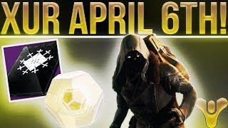 Destiny 2. Xur EXOTIC LOOT! Exotic Weapon, Armor, Fated Engram & More! (April 6th)