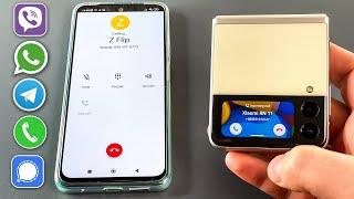 Galaxy Z Flip 3 Viber & WhatsApp & Telegram & Signal Incoming, Outgoing Call Xiaomi Redmi Note 11