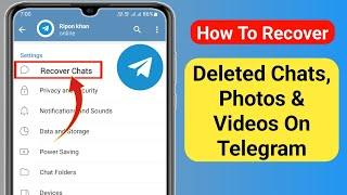 How To Recover Deleted Telegram Messages, Chats, Pictures and Videos (New Process)