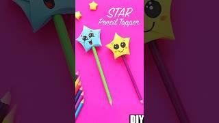 Quick tutorial DIY Star Pencil Topper | Star Pen Decor #papercraft #diy #craft