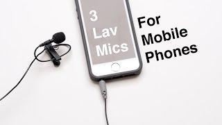 Three Lavalier Microphones for your Mobile Phone