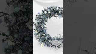 Angela Flower Haze Blue Series Wedding Flower Arrangement Decoration Moon#diy  #flower #wedding