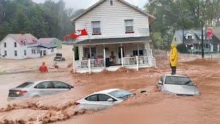 Canada Underwater! Heavy flooding destroyed roads and houses in Vancouver, British Columbia